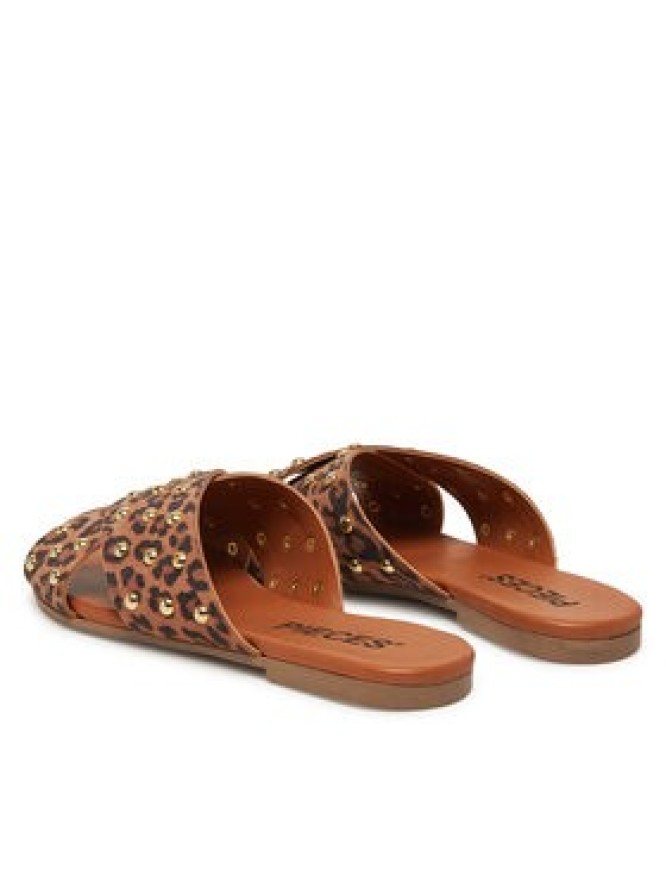 Pieces Klapki 17156837 Brązowy