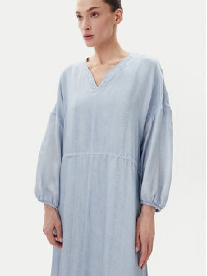 Bruuns Bazaar Sukienka letnia Sinapsis Cata BBW4441 Niebieski Loose Fit
