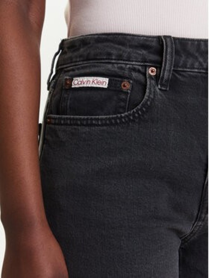 Calvin Klein Jeans Jeansy LV047B909G Czarny Straight Fit