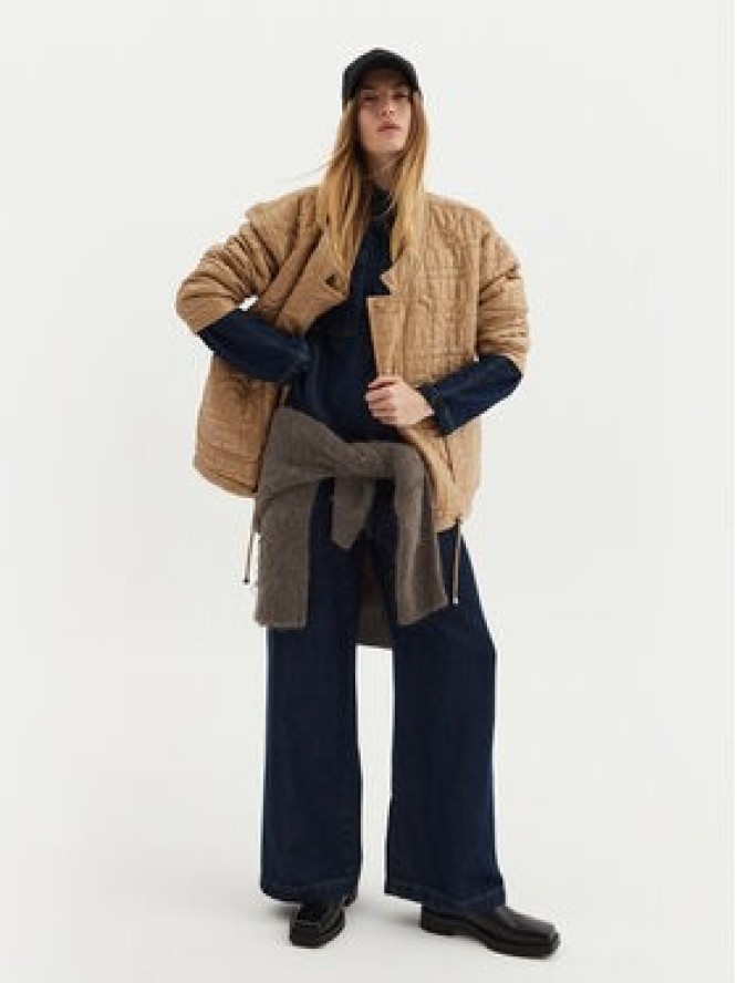 Munthe Sweter Taccu 243160724373 Brązowy Loose Fit