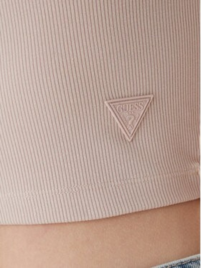 Guess Top V3GP19 K8RT2 Beżowy Slim Fit