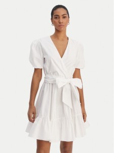 Fracomina Sukienka koktajlowa FY26SD1037W40001 Biały Regular Fit