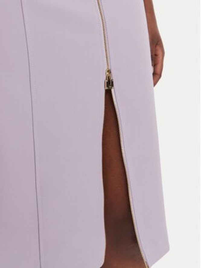 Elisabetta Franchi Sukienka koktajlowa AB-900-61E2-V430 Fioletowy Regular Fit