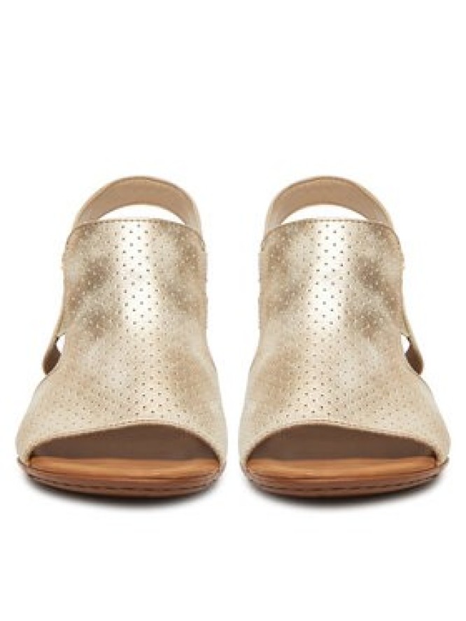 Rieker Sandały 64665-60 Złoty