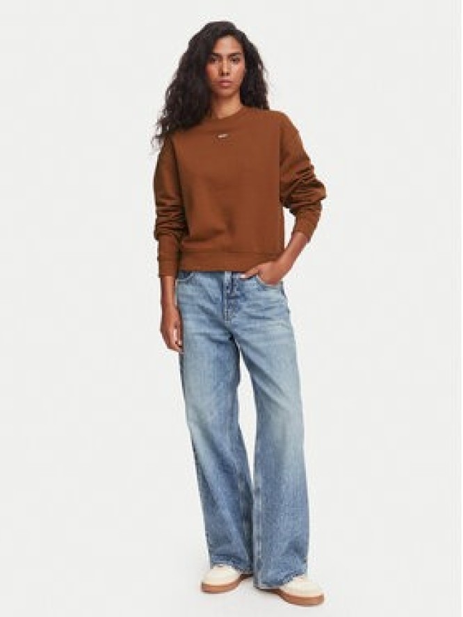 HUGO Bluza Delessa 50534344 Brązowy ciemny Regular Fit