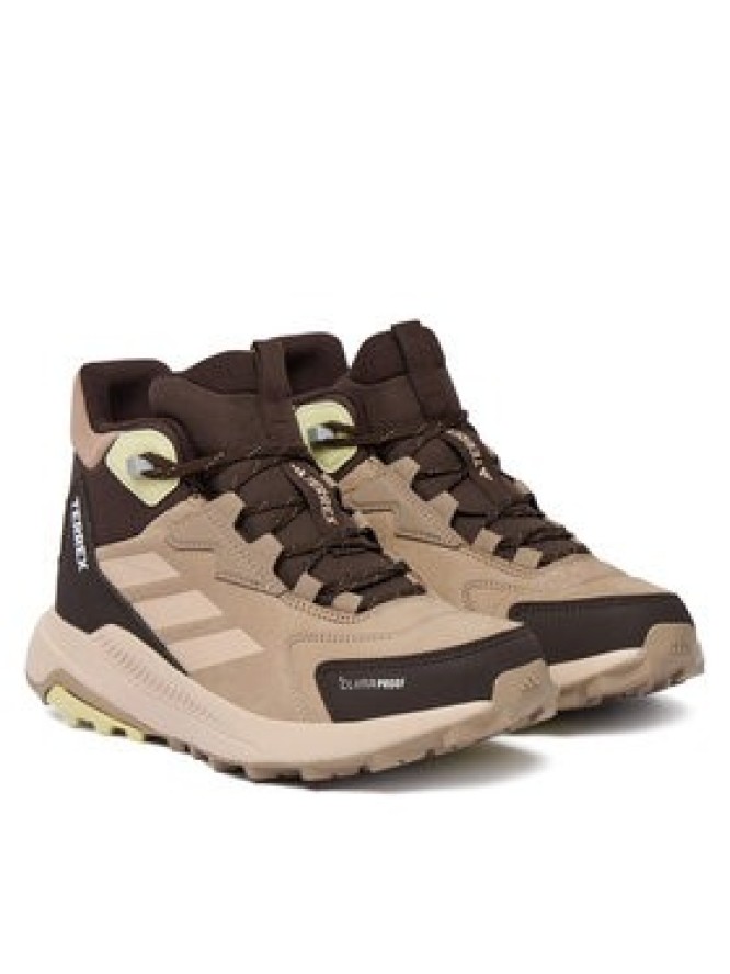 adidas Trekkingi Terrex Anylander Leather Mid Climaproof Hiking Shoes KJ6790 Brązowy