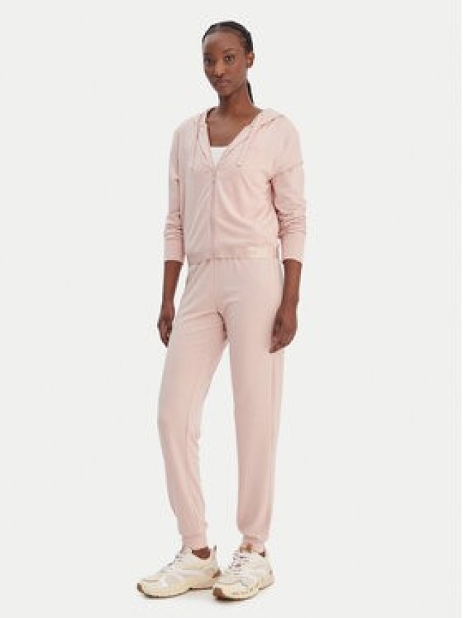 Guess Spodnie dresowe O6GB01 KCQP2 Różowy Regular Fit
