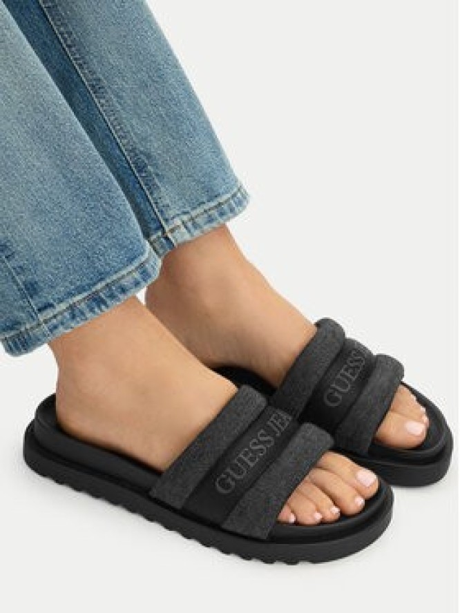 Guess Jeans Klapki EO-GJ2123 Czarny