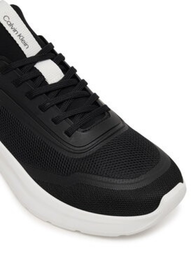 Calvin Klein Sneakersy Light Eva Run Sock Mesh Lycra HW0HW03023 Beżowy