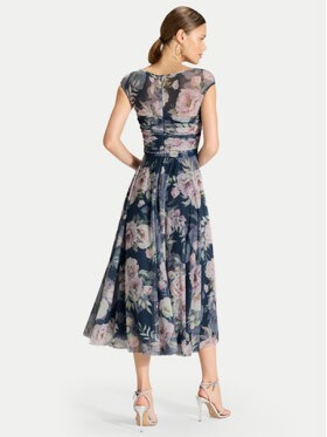 Swing Sukienka koktajlowa 5AK11400 Granatowy Regular Fit