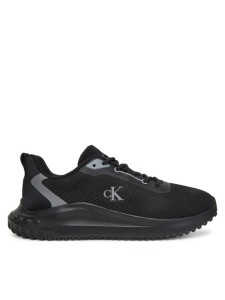Calvin Klein Jeans Sneakersy Eva Runner L-Up Mix Mesh Logo Ck YW0YW01851 Czarny