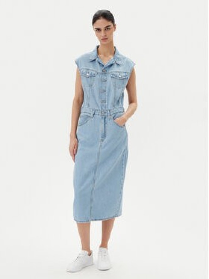 Levi's® Sukienka jeansowa Iconic 001WF-0002 Niebieski Standard Fit