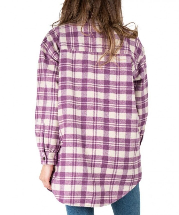 LEE 90S WORKWEAR OVERSHIRT DAMSKA KOSZULA DARK PLUM L46VAU33 112321189