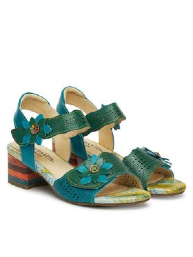 Laura Vita Sandały Hucbio 05 Turkusowy