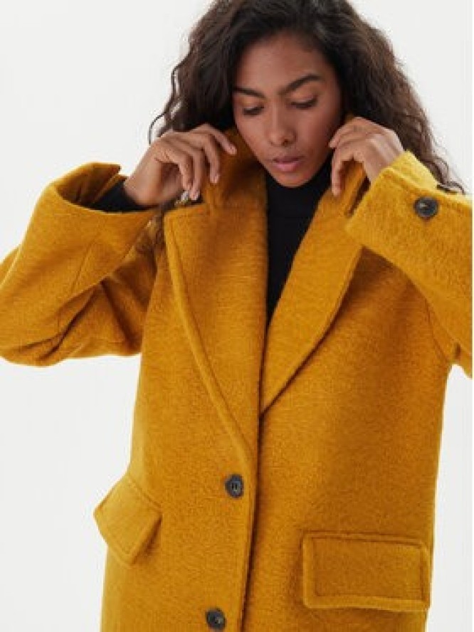 Vero Moda Płaszcz zimowy Anny Jolie 10333555 Żółty Regular Fit