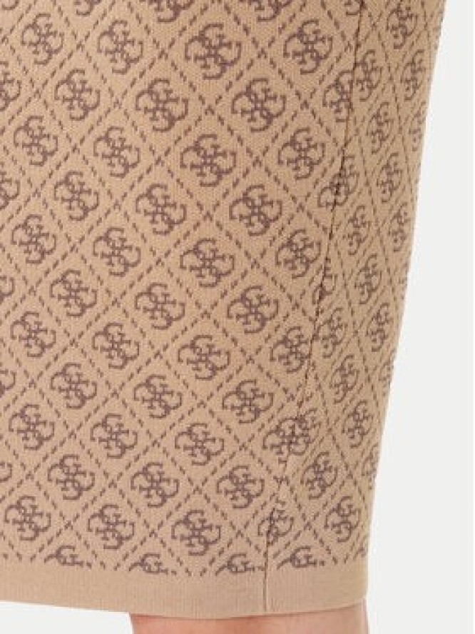 Guess Spódnica ołówkowa W4BD53 Z37K0 Beżowy Regular Fit