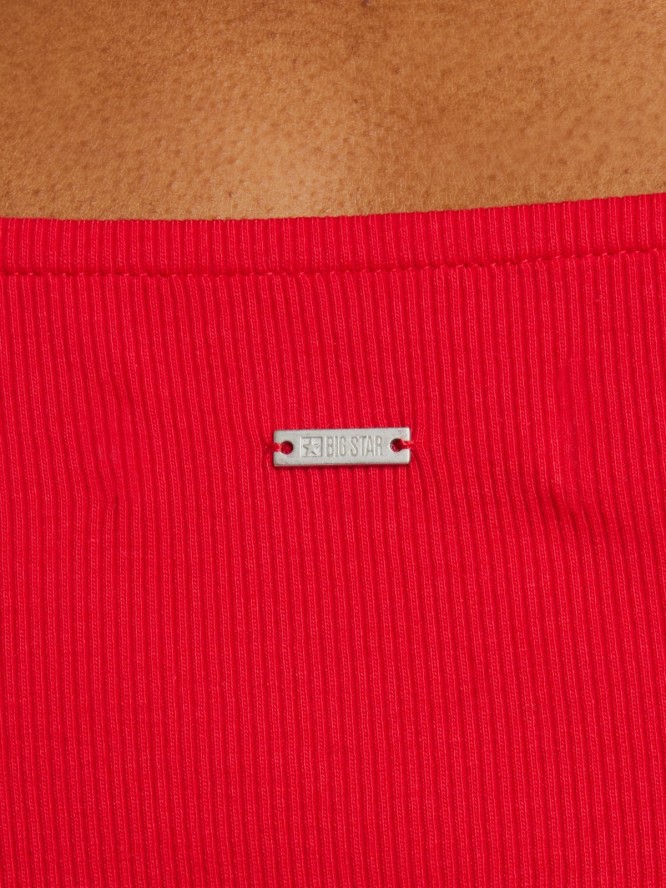 Sukienka damska mini w prążek czerwona Felice 603