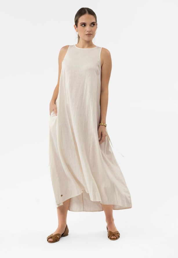 Sukienka oversize z lnem G-MAKAYLA