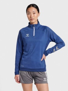 Damska bluza dresowa half zip Hummel Lead