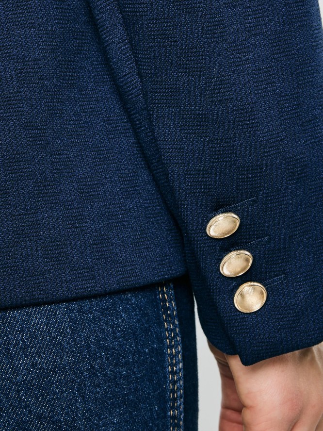 Marynarka damska slim granatowa Norbia 403