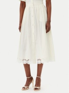 TWINSET Spódnica trapezowa 251TT2095 Écru Regular Fit