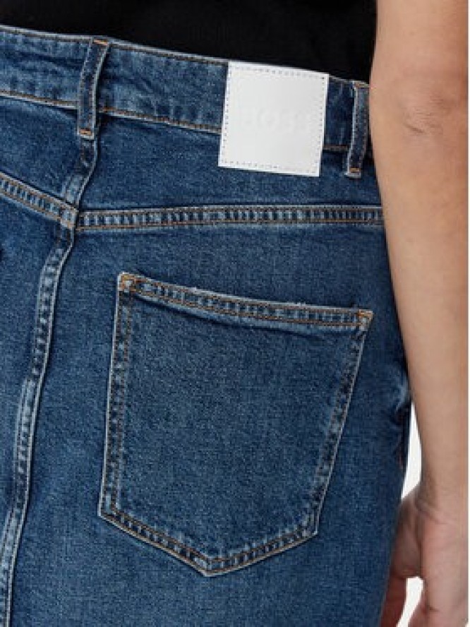 BOSS Spódnica jeansowa midi 50512588 Niebieski Slim Fit