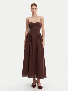 Bardot Sukienka wieczorowa 59786DB Brązowy Regular Fit