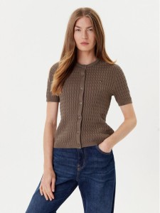Tommy Hilfiger Kardigan WW0WW45707 Brązowy Slim Fit
