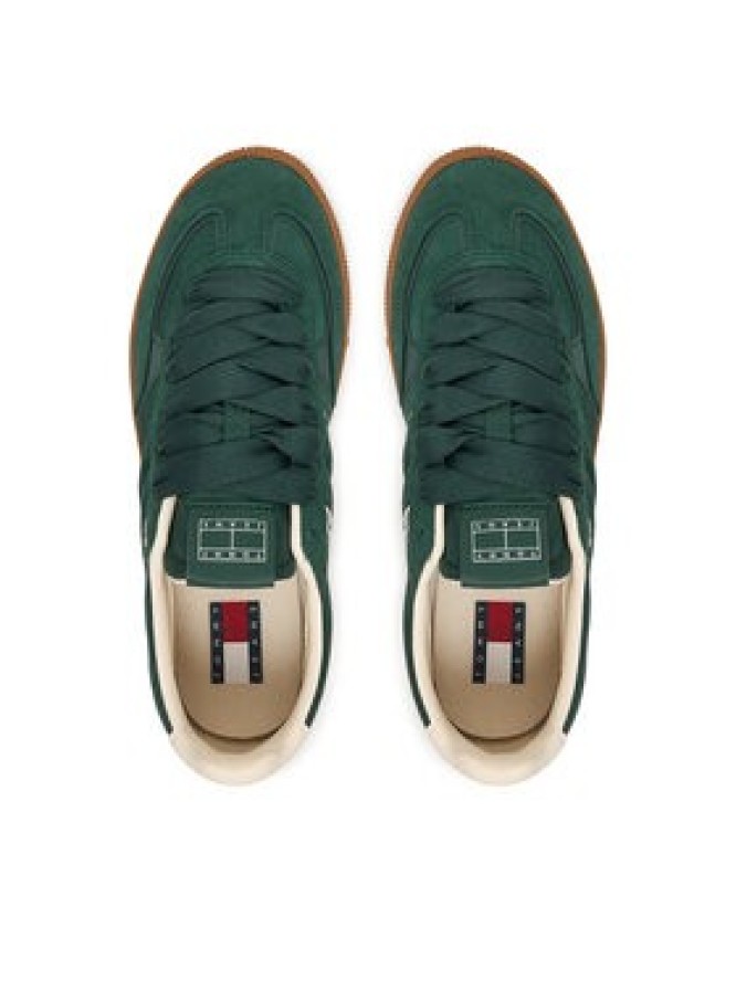 Tommy Jeans Sneakersy The Greenwich Edge Suede EN0EN02924 Zielony