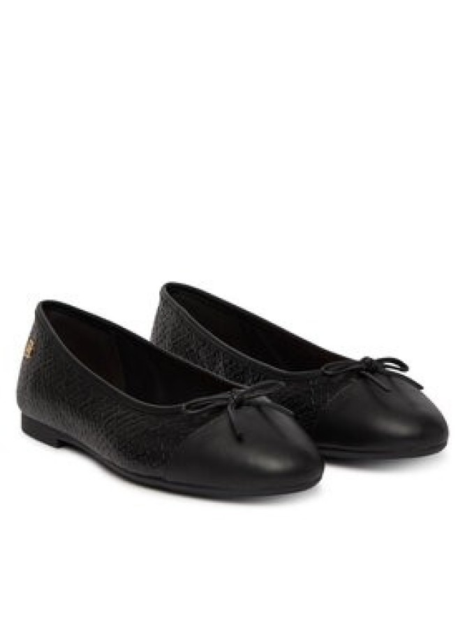 Tommy Hilfiger Baleriny Th Monogram Ballerina FW0FW09468 Czarny