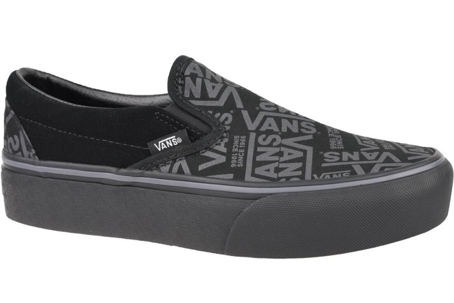 Buty sportowe do chodzenia damskie, Vans 66 Classic Slip-On Platform