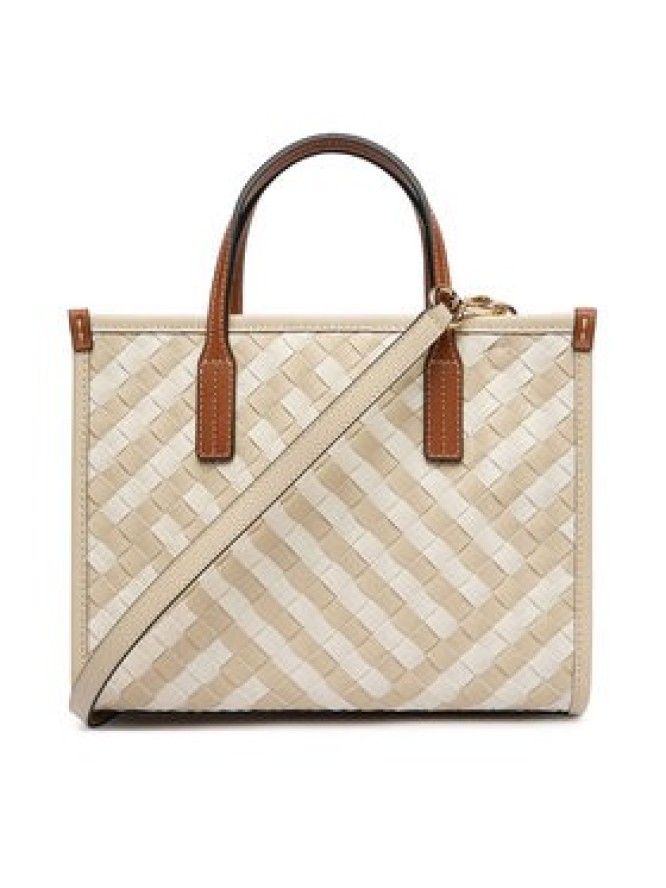 Tommy Hilfiger Torebka Th City Mini Tote AW0AW18393 Beżowy