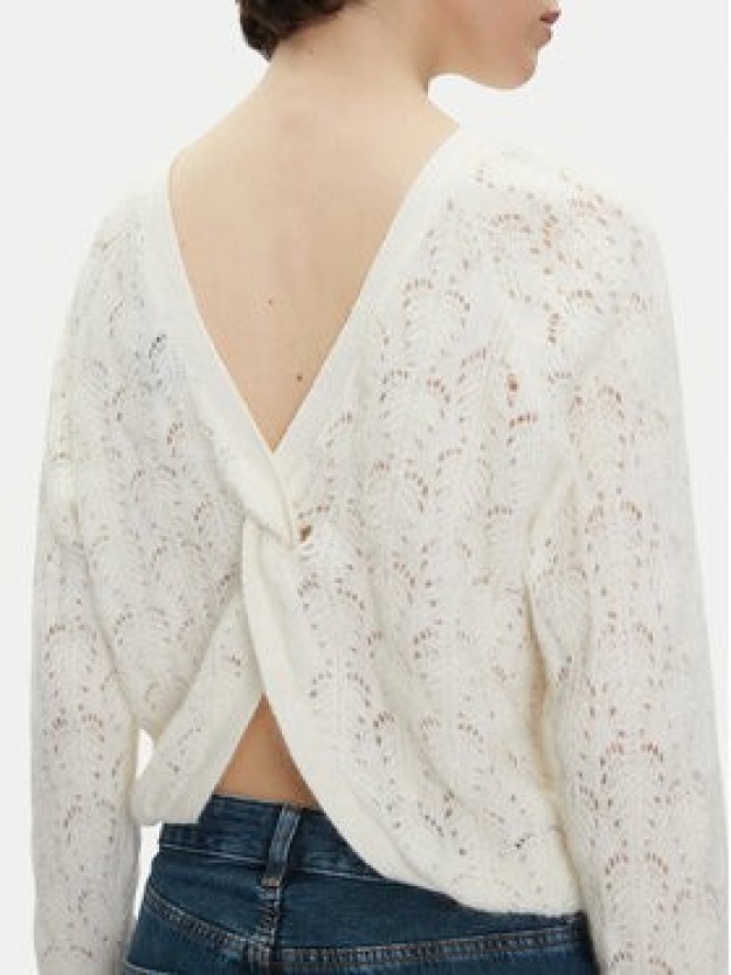 Pepe Jeans Sweter Nova PL702239 Écru Regular Fit