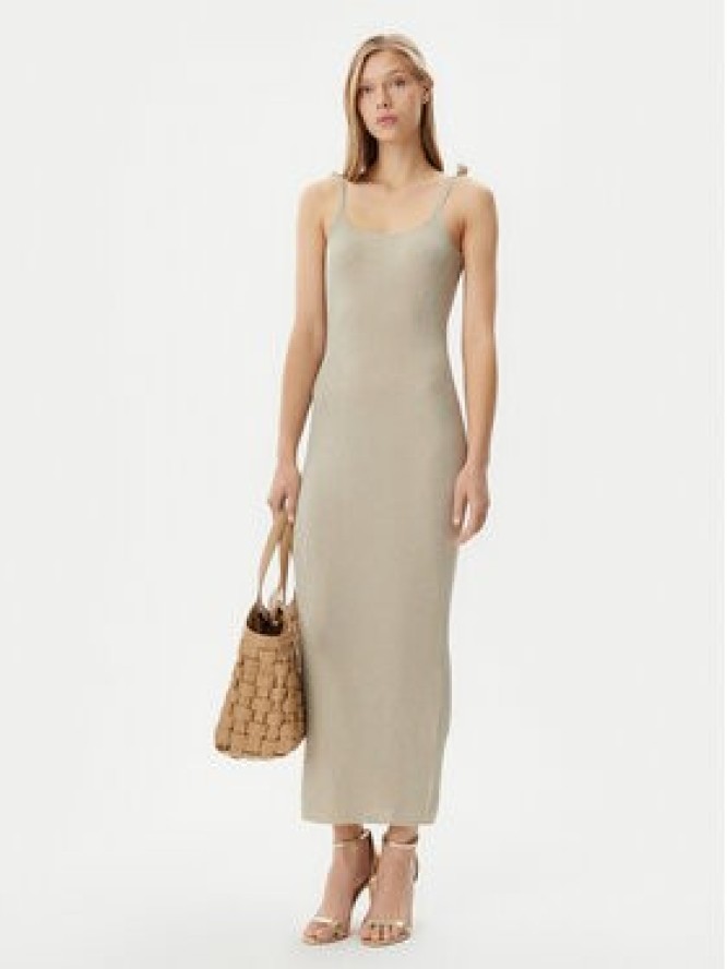 Marella Sukienka dzianinowa Porto1 2513321121 Beżowy Slim Fit