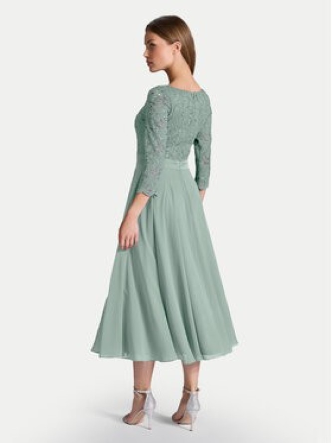 Swing Sukienka koktajlowa 77761710 Zielony Regular Fit