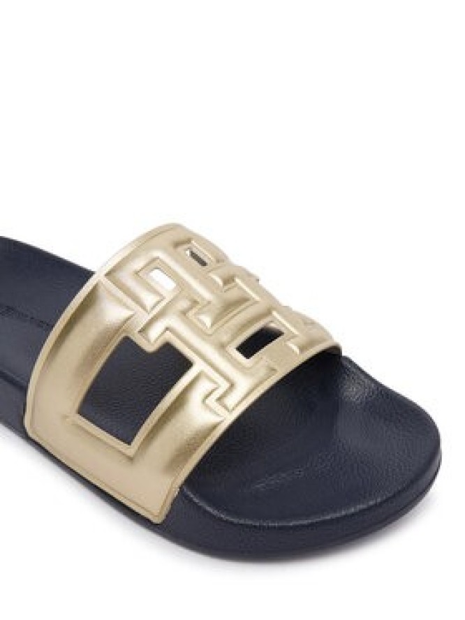 Tommy Hilfiger Klapki Th Pool Slide FW0FW09613 Złoty