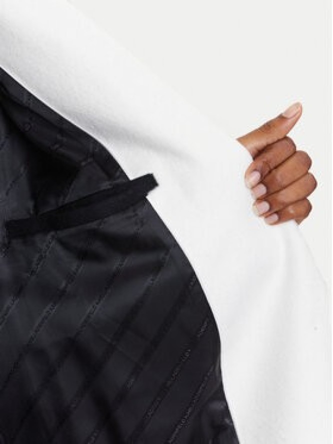 KARL LAGERFELD Płaszcz wełniany A3W15010 Czarny Regular Fit