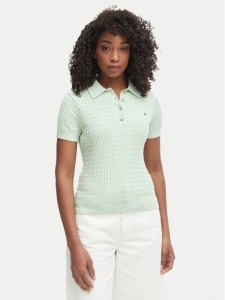 Tommy Hilfiger Sweter WW0WW41474 Zielony Regular Fit