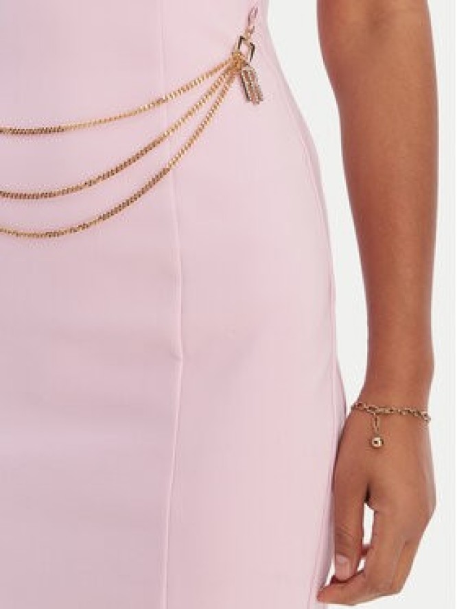 Fracomina Sukienka koktajlowa FR26SD2017W42901 Różowy Slim Fit