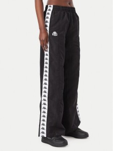 Kappa Spodnie dresowe Odette 332E1BW Czarny Comfort Fit