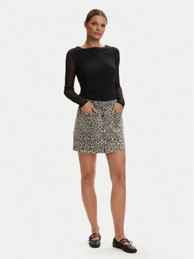 ONLY Spódnica jeansowa Amazing 15371282 Beżowy Regular Fit