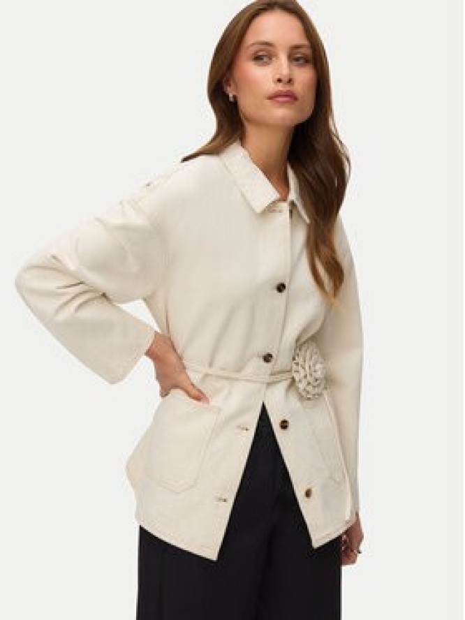 Vero Moda Kurtka jeansowa Sazzy 10339336 Beżowy Relaxed Fit