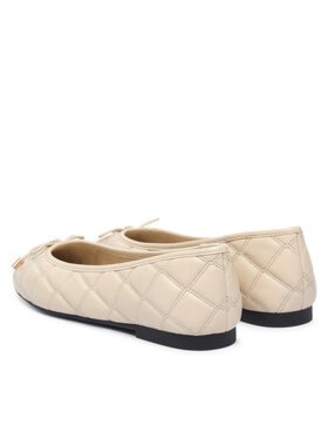 Tommy Hilfiger Baleriny Charm Quilted Ballerina FW0FW09503 Beżowy jasny