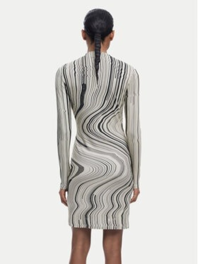 Desigual Sukienka codzienna Chiara 25WWVK35 Beżowy Slim Fit