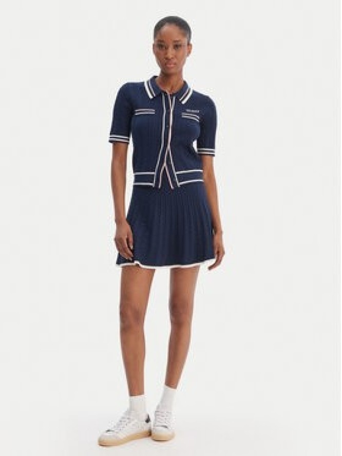 Guess Spódnica mini V6RD07 Z4652 Granatowy Regular Fit