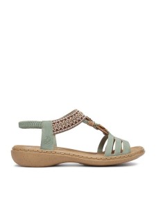 Rieker Sandały CEO-61855-52 Zielony jasny