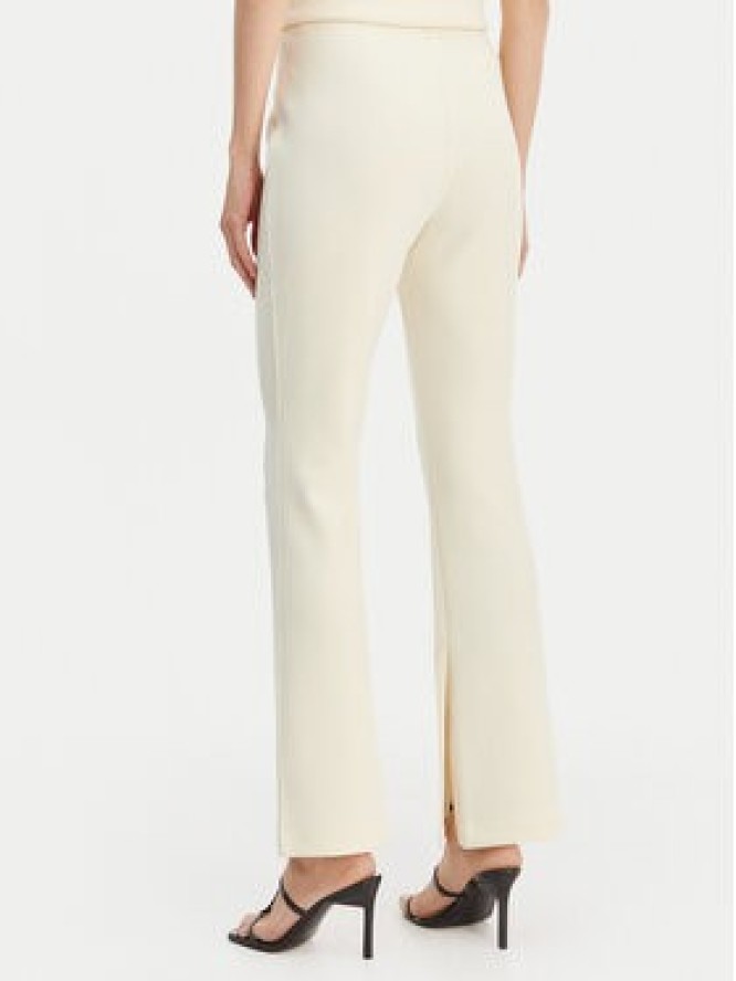 Calvin Klein Spodnie materiałowe LV044B223G Beżowy Flare Fit