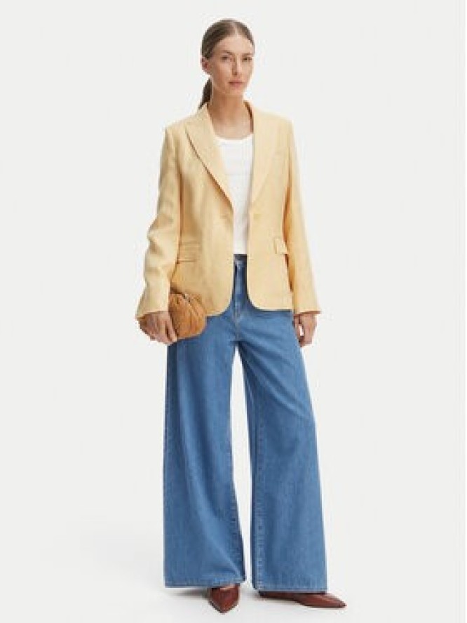 Weekend Max Mara Marynarka Nalut 2615041072 Żółty Regular Fit