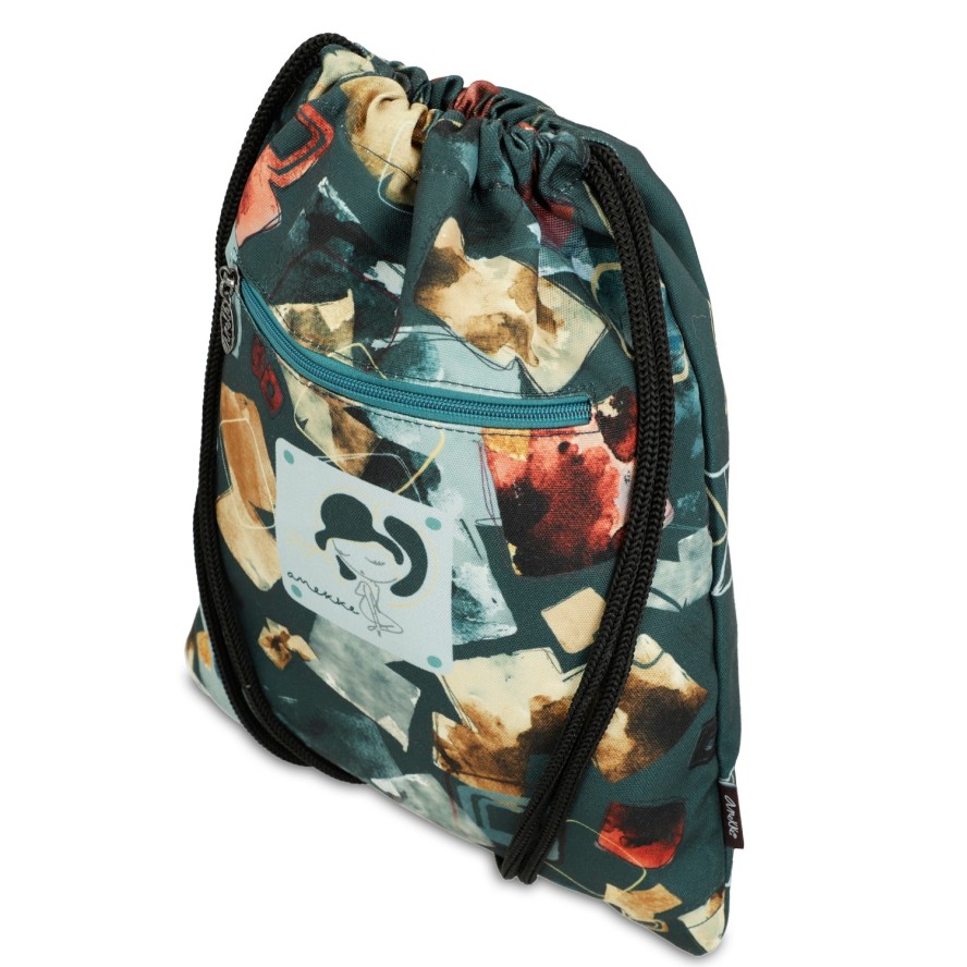 Worek damski Anekke, plecak we wzorki bogato zdobiony, kolorowy, 41484-002