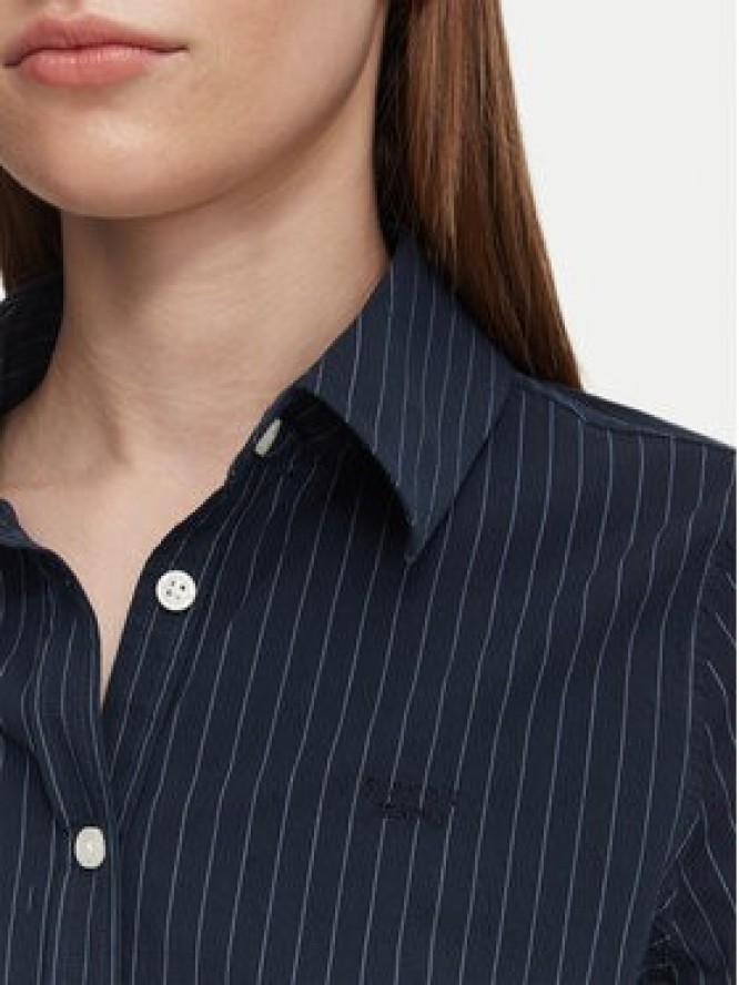 Guess Jeans Koszula W6YH11 W2835 Granatowy Slim Fit